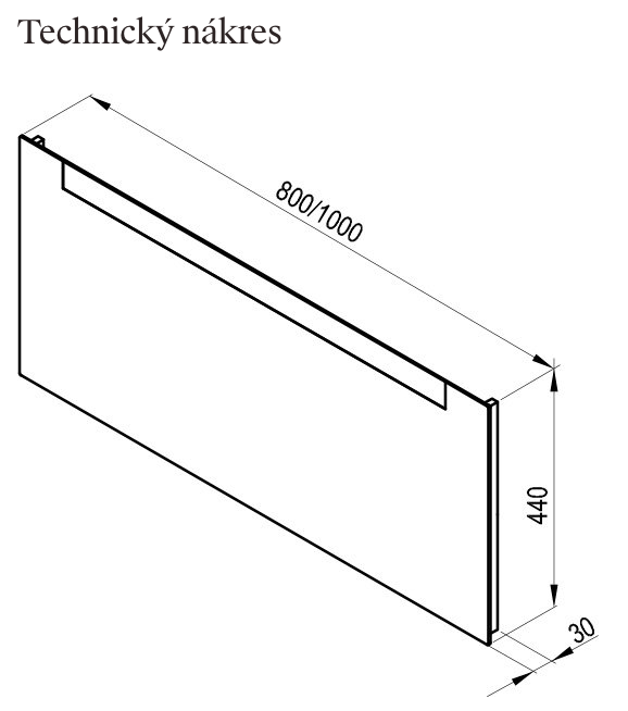 technicky-nakres-Zrcadlo Clear